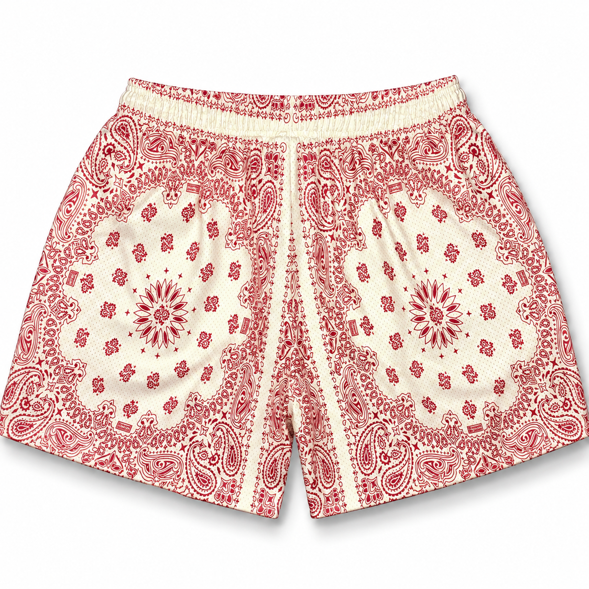 Bravest Studios Bandana Mesh Shorts Cream Red 2022 (USED)