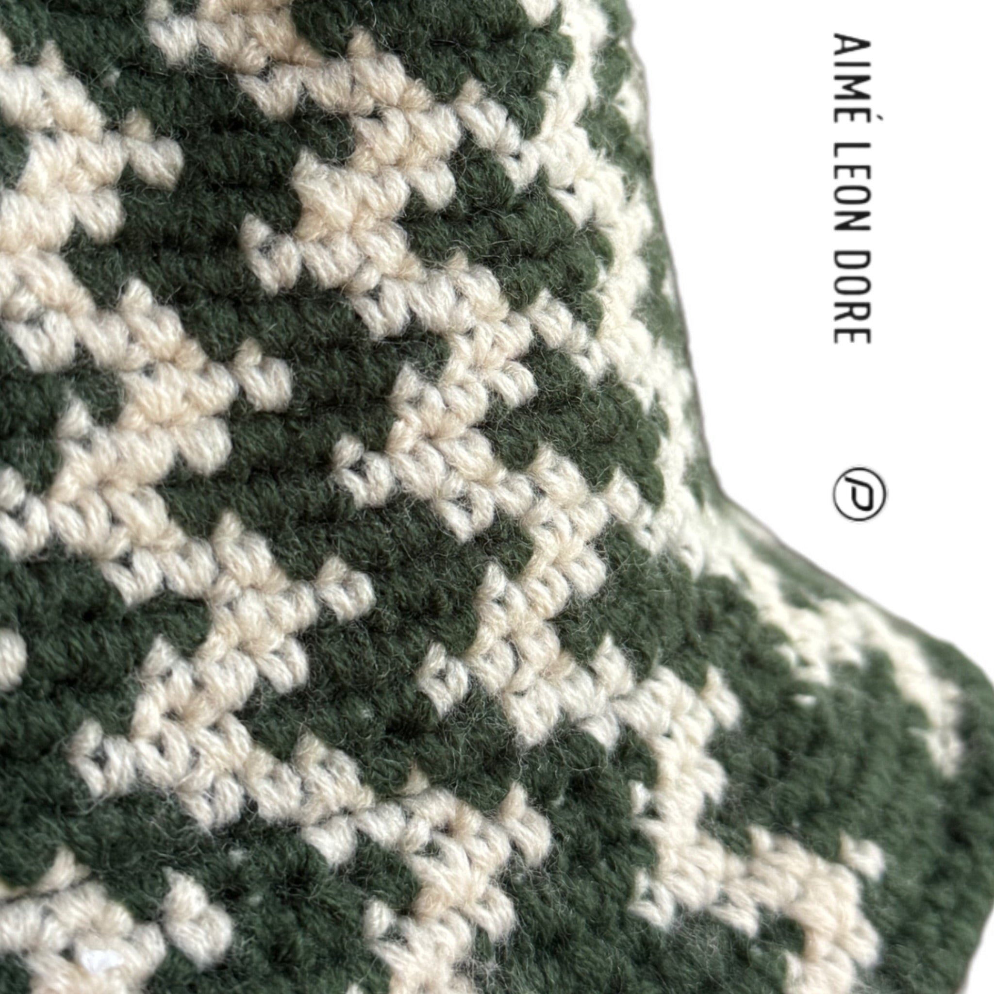 Aimé Leon Dore Crochet Bucket Hat Pristine/Green 2024 (USED)