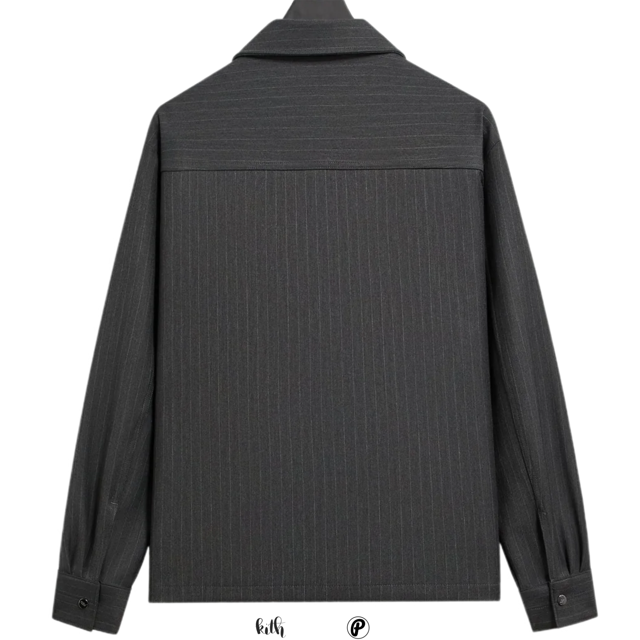 Kith Double Weave Montague Shirt Dark Heather Grey 2026