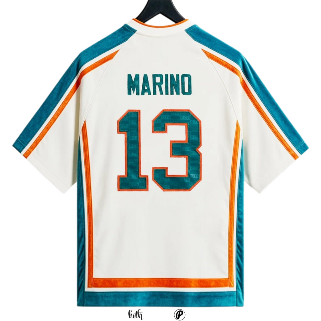 Kith & the NFL for the Miami Dolphins Marino Leon Shirt White 2026