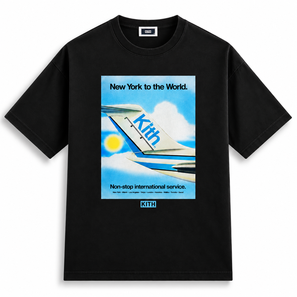 KITH New York to the World International Service Tee Black 2025