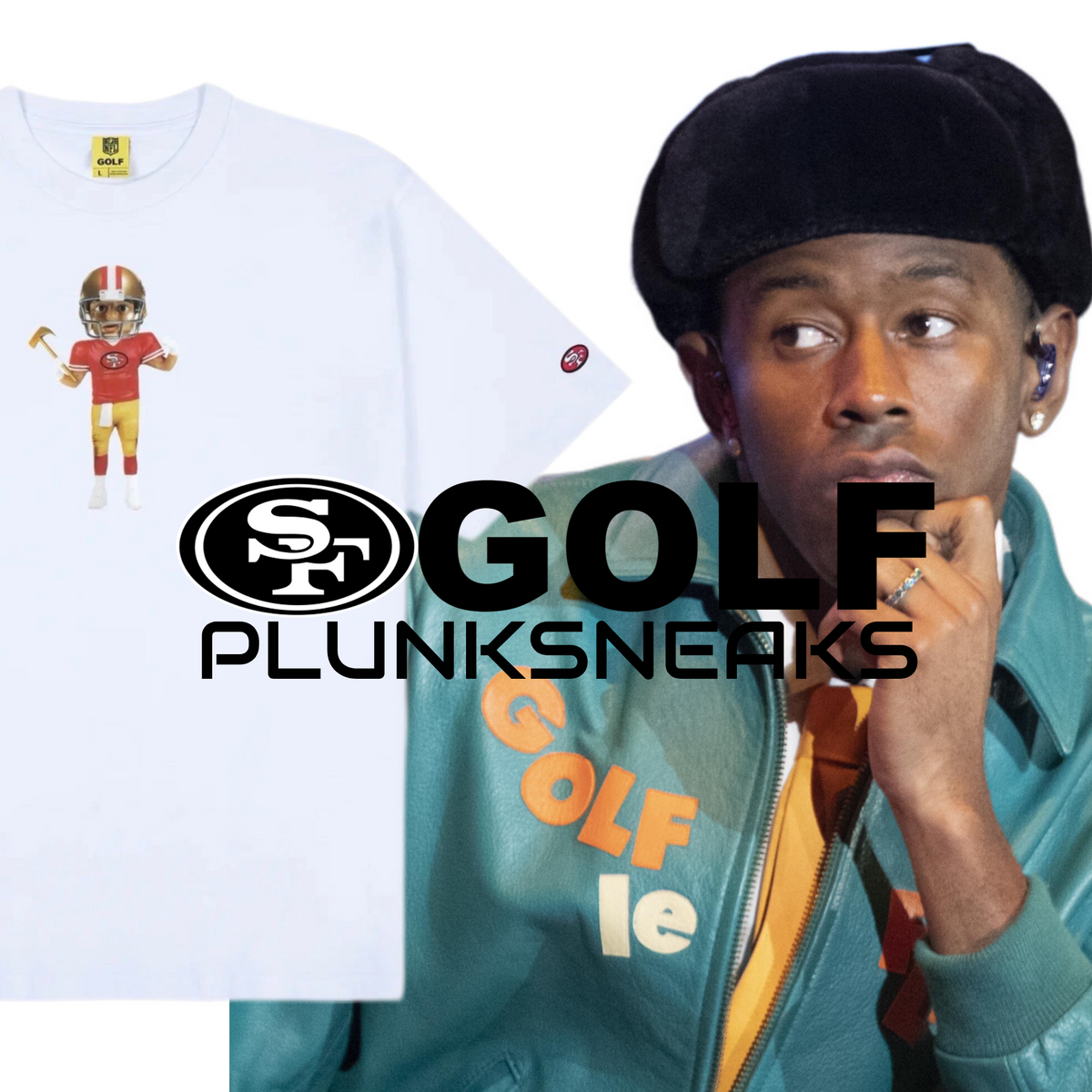 GOLF WANG Tyler The Creator San Francisco 49ers Bobblehead Tee White 2024
