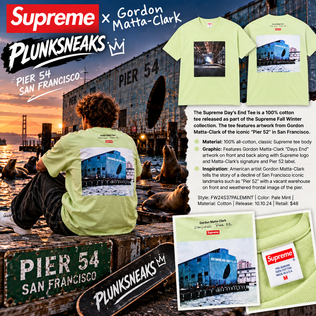 Supreme Days End Tee Pale Mint 2024