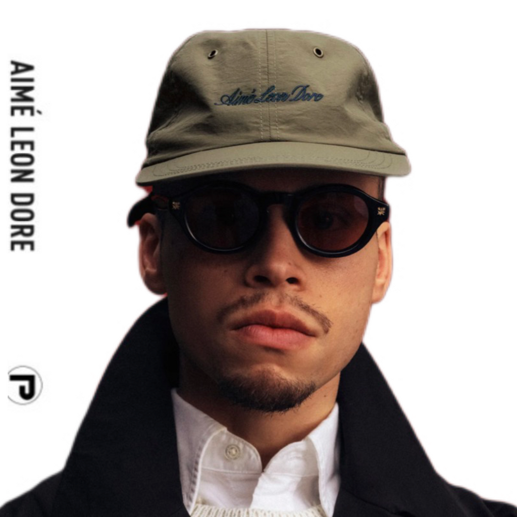 Aimé Leon Dore Nylon Script Sport Hat Kalamata Green