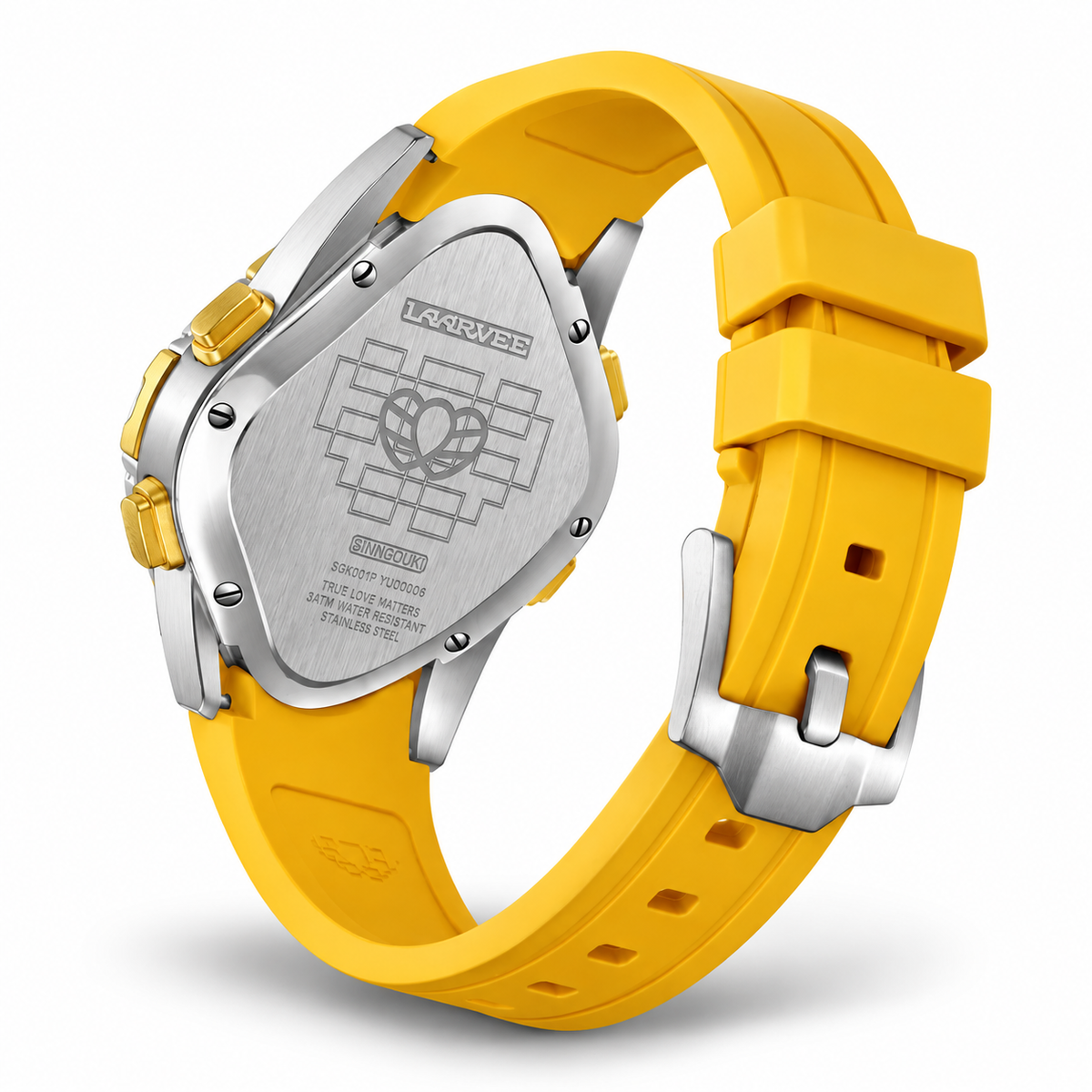 LAARVEE Sinngouki SGK001 Gold Yellow Digital Watch 2024 (NEW-)
