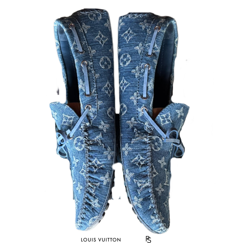 Louis Vuitton Denim Monogram Arizona Moccasin 2019 (USED)