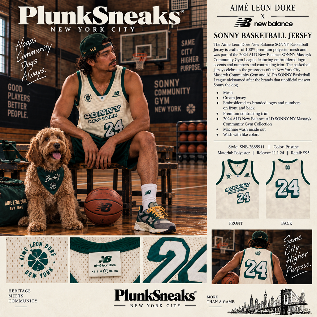 Aime Leon Dore New Balance SONNY League Basketball Jersey Pristine 2024