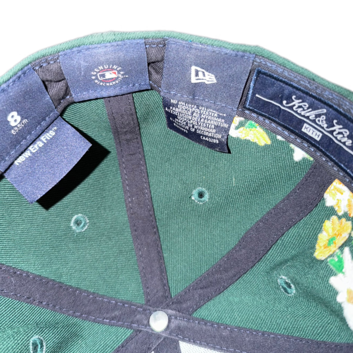 Kith New Era New York Yankees Floral Fitted Hat Stadium 2023 (USED)