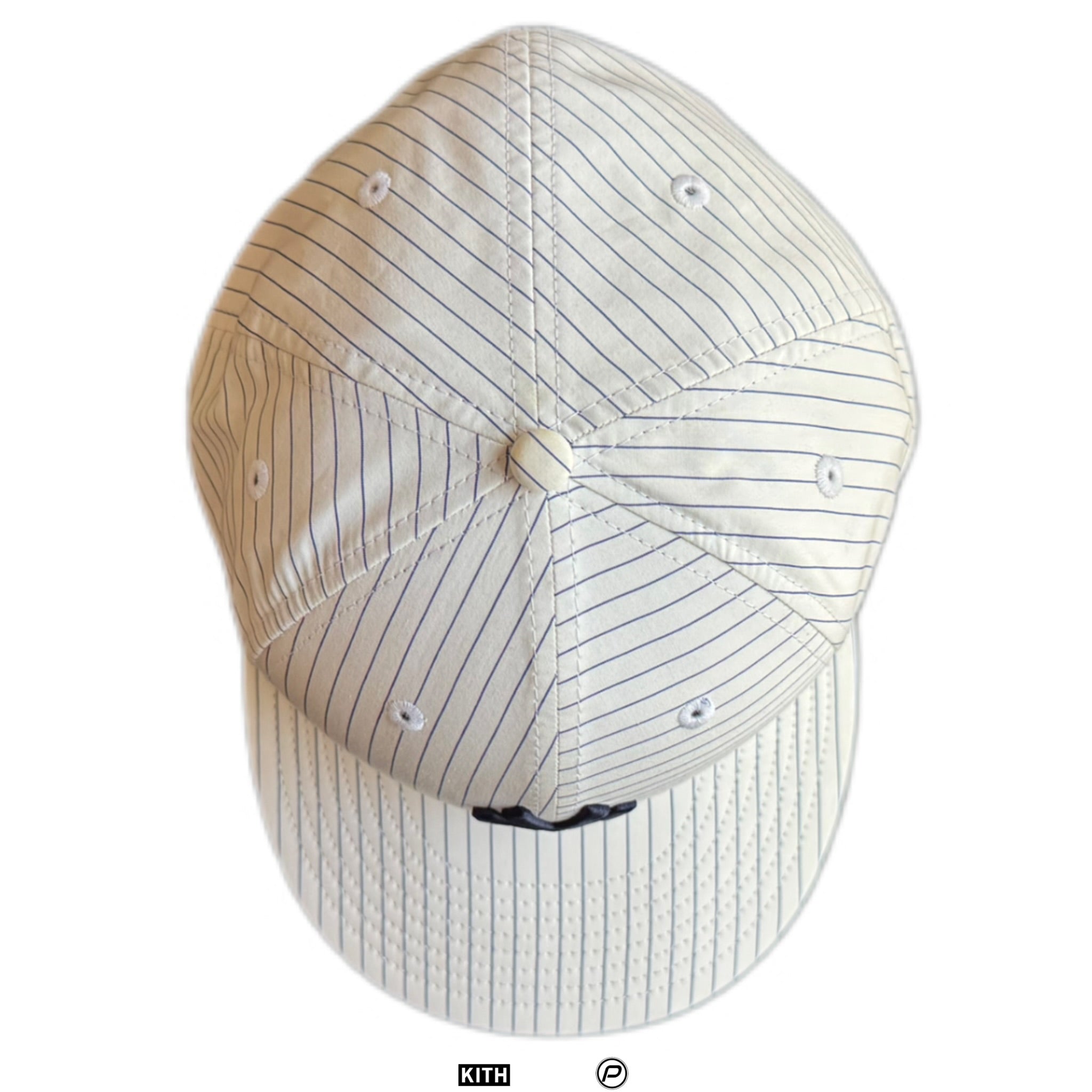 Kith New Era New York Yankees YD Stripe 59Fifty Low Profile Fitted Hat White 2022 (USED)