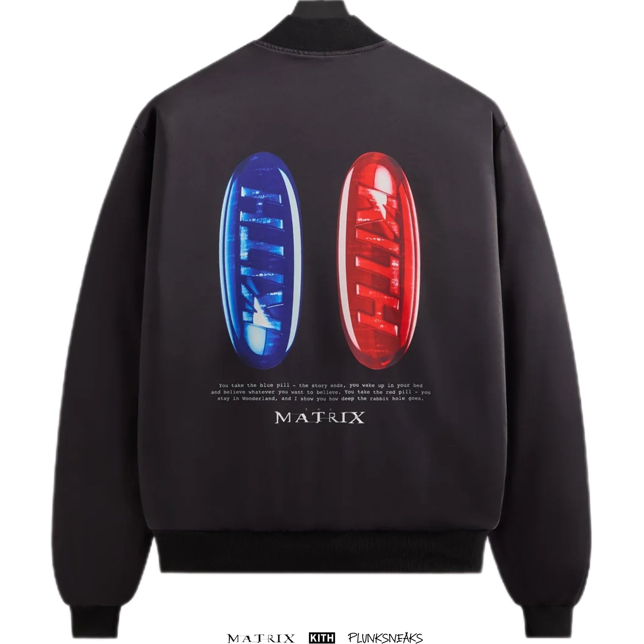 Kith for The Matrix Vance Satin Reversible Bomber Jacket
