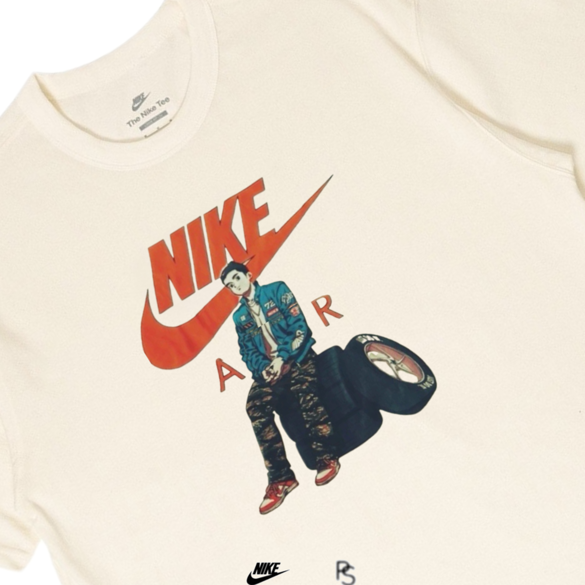 Nike Air Max Moto Anime Vintage Tee Pale Ivory 2023