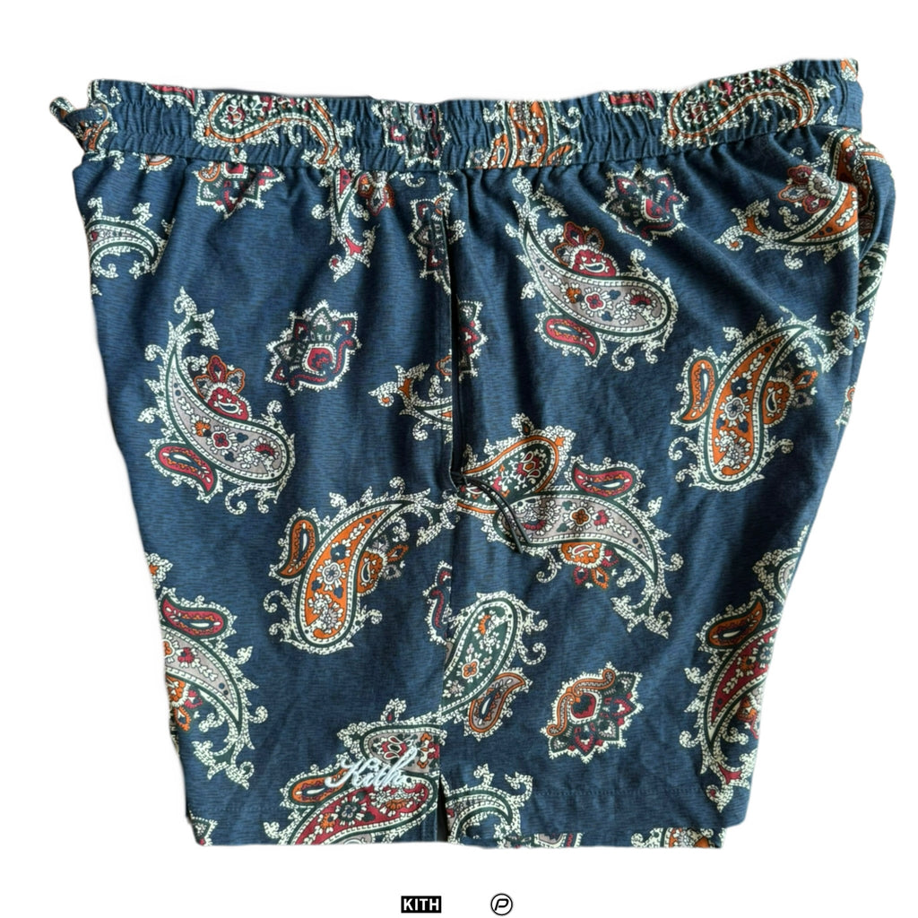 Kith Silk Cotton Paisley Active Shorts 2021 (USED)