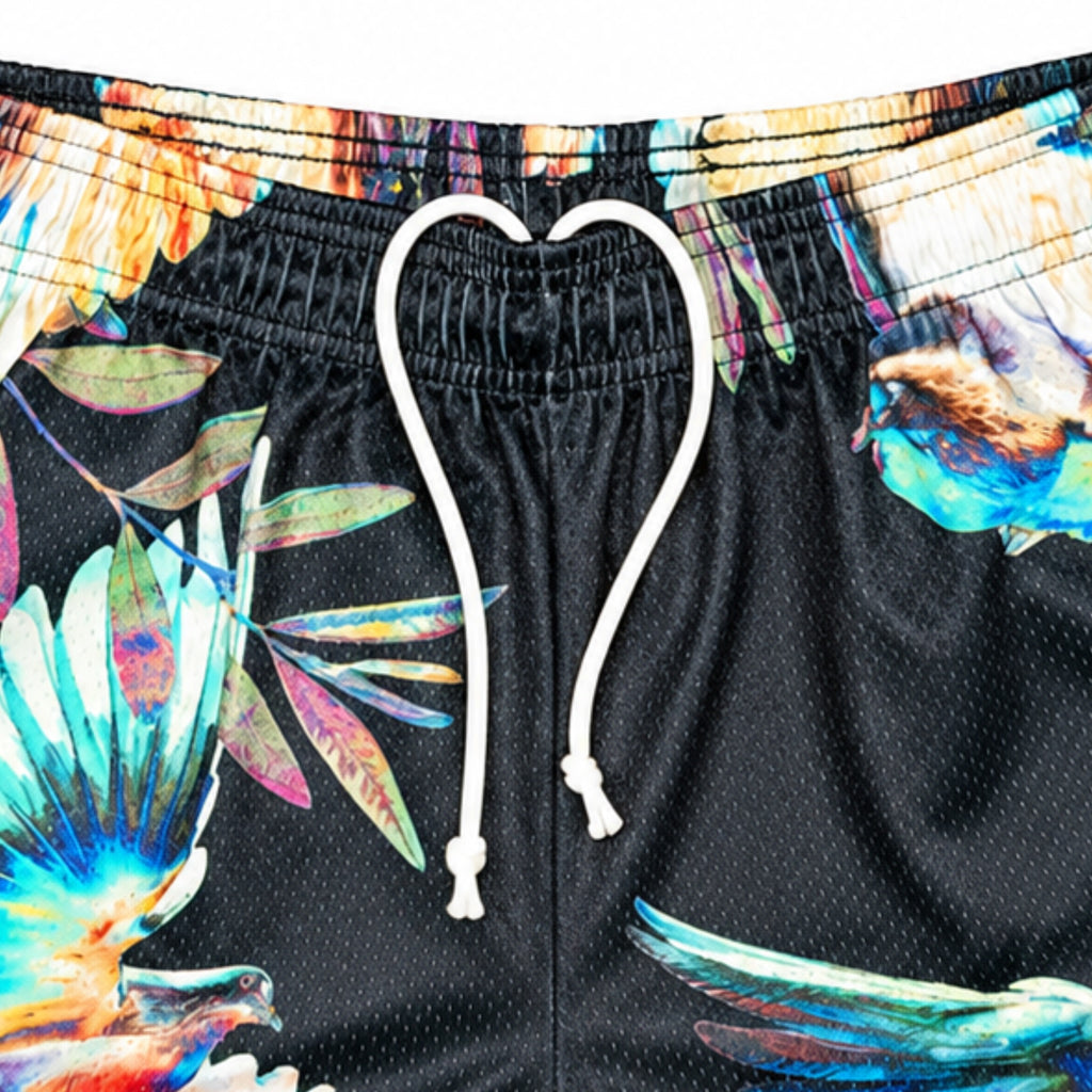 Bravest Studios Birds of Paradise Mesh Shorts Black 2022