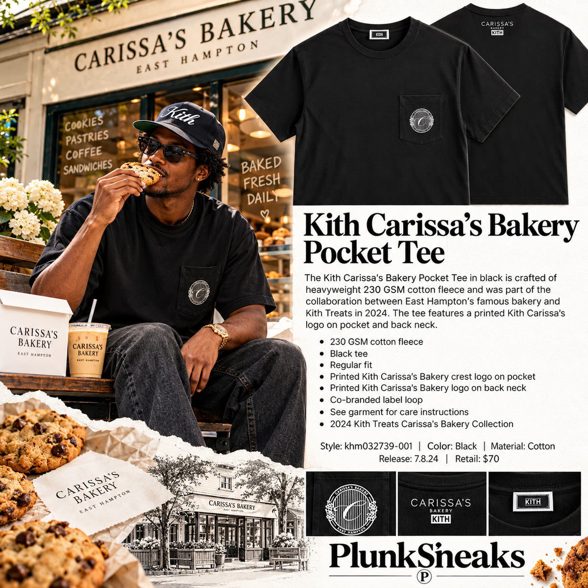 Kith Carissa’s Bakery Pocket Tee Black 2024