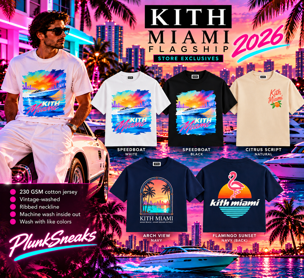 Kith Miami Nights Sunset Jones Tee Nocturnal | Store Exclusive 2026