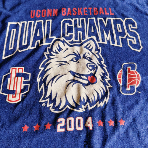 19NINE 2004 UConn Double Champions Vintage Tee 2020 (USED)