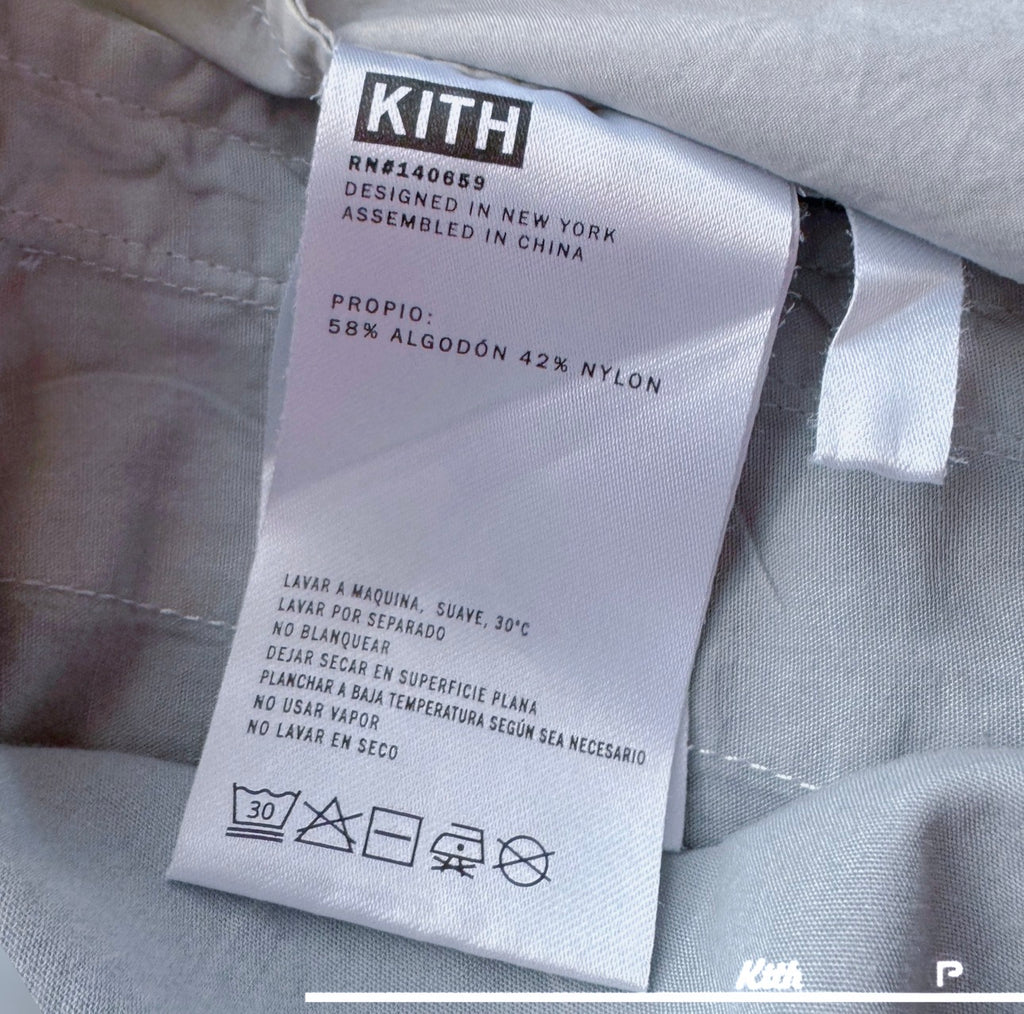 Kith Washed Cotton Adler Hooded Pullover Light Indigo 2022 (USED)