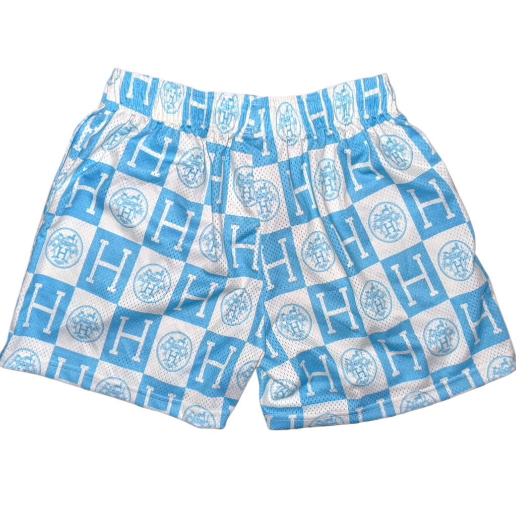 Bravest Studios Hermès-Inspired Mesh Monogram Shorts White 2022 (USED)