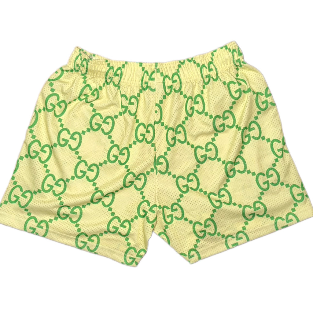 Bravest Studios Gucci-Inspired Mesh Monogram Shorts Sprite 2021 (USED)