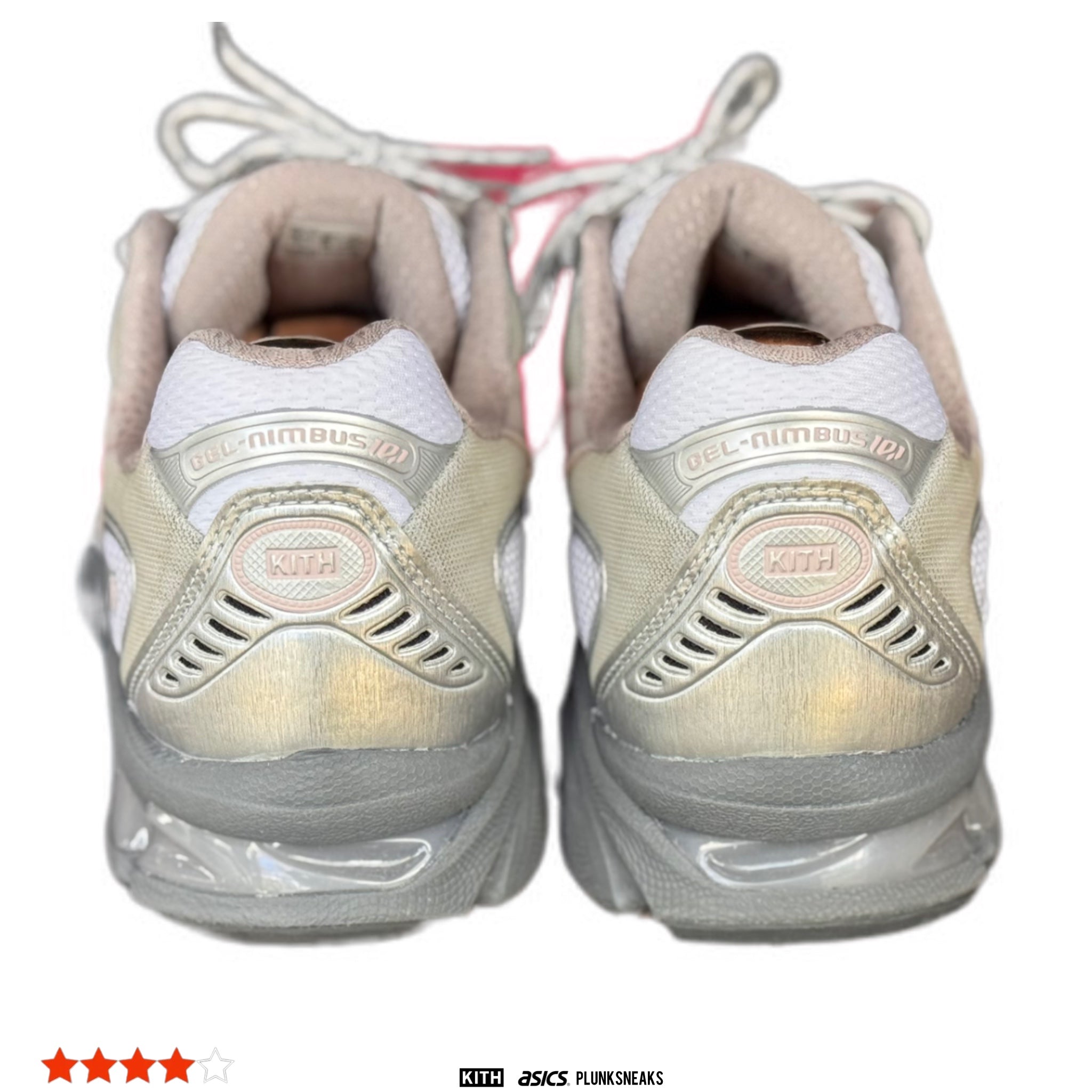 Kith ASICS GEL Nimbus 10.1 White Morganite (USED)