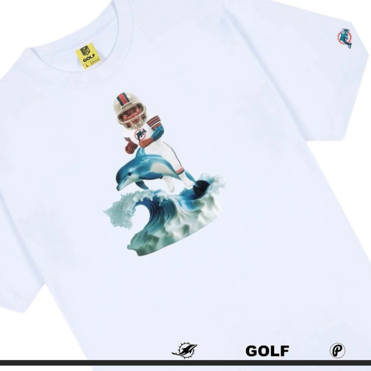 GOLF WANG Tyler The Creator Miami Dolphins Bobblehead Tee White 2024