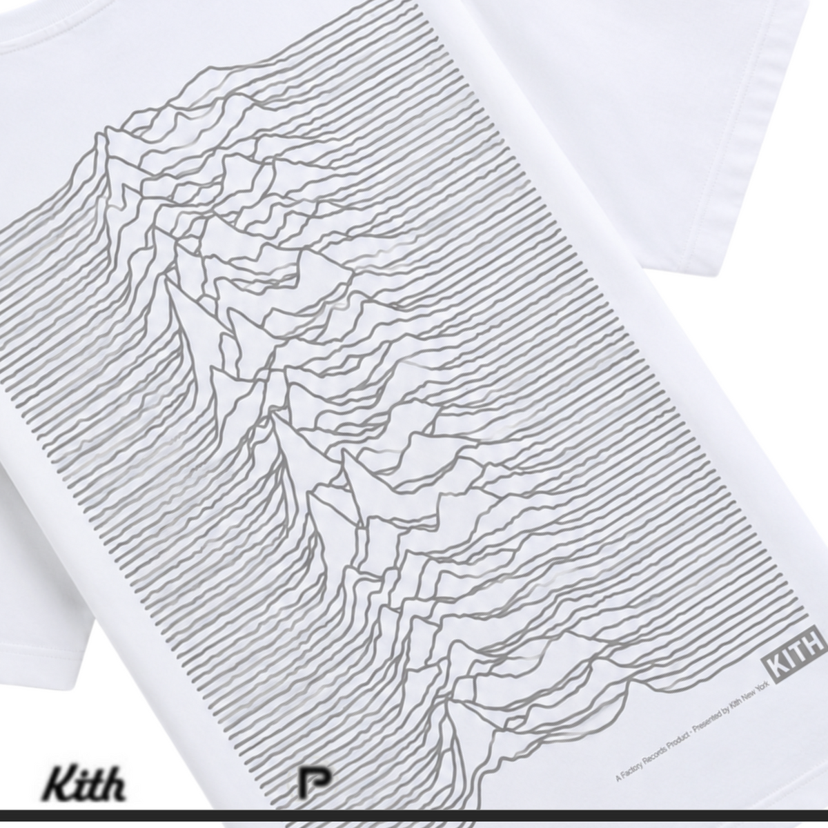 Kith Records for Joy Division Unknown Pleasures Vintage Alex Tee White 2026