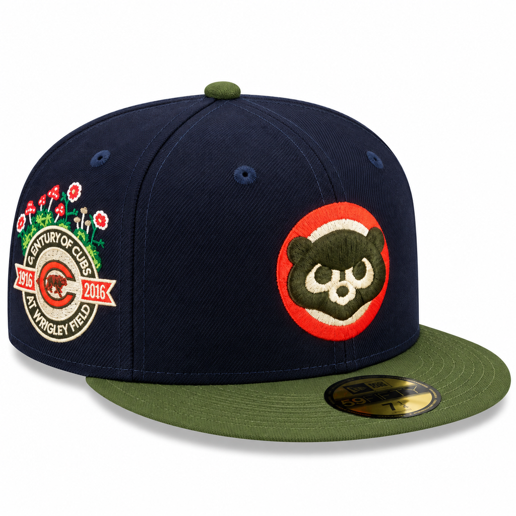 Chicago Cubs New Era 59FIFTY Sprouted Wrigley Field Fitted Hat 2024