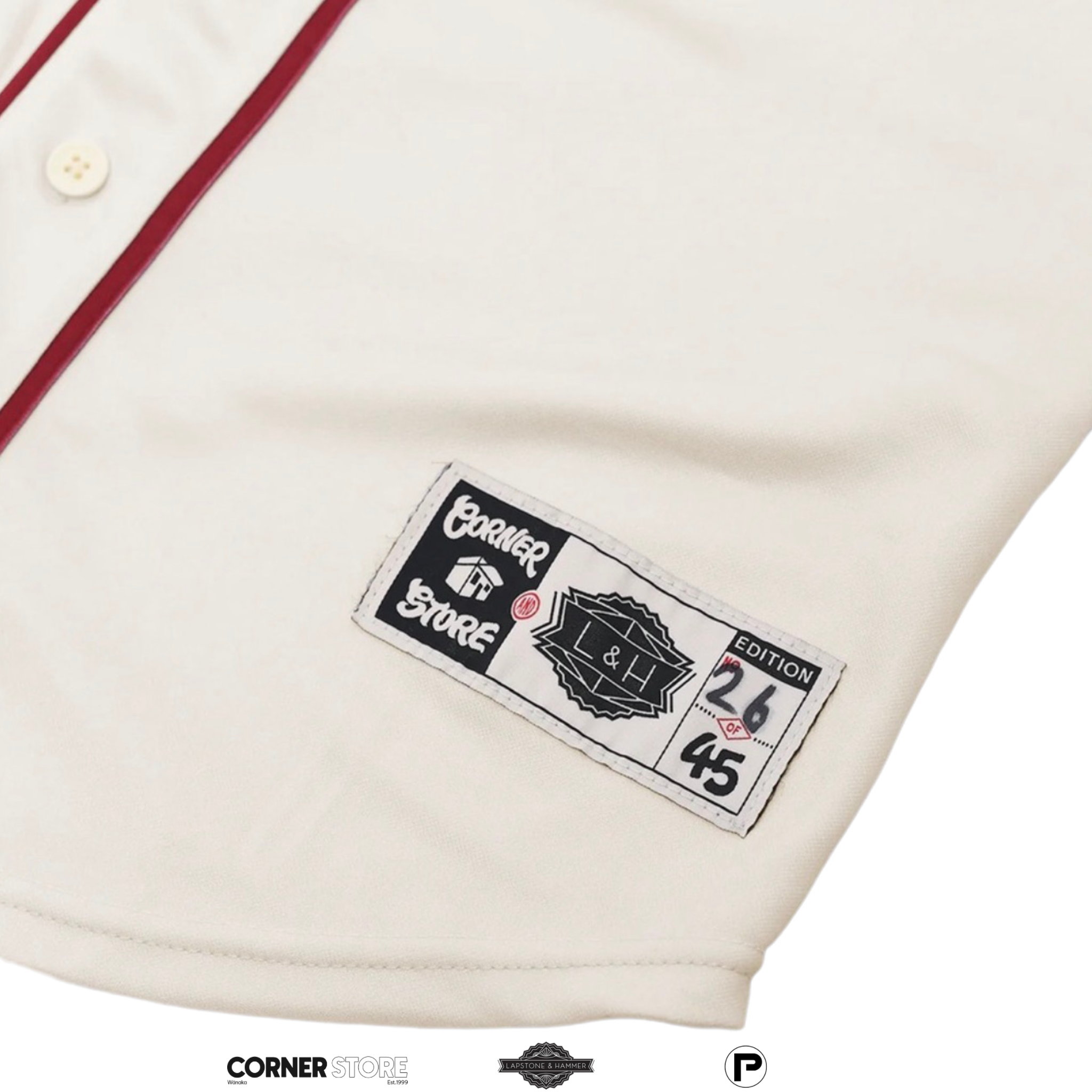 Lapstone & Hammer x Corner Store Crate Diggers Philly Baseball Jersey
