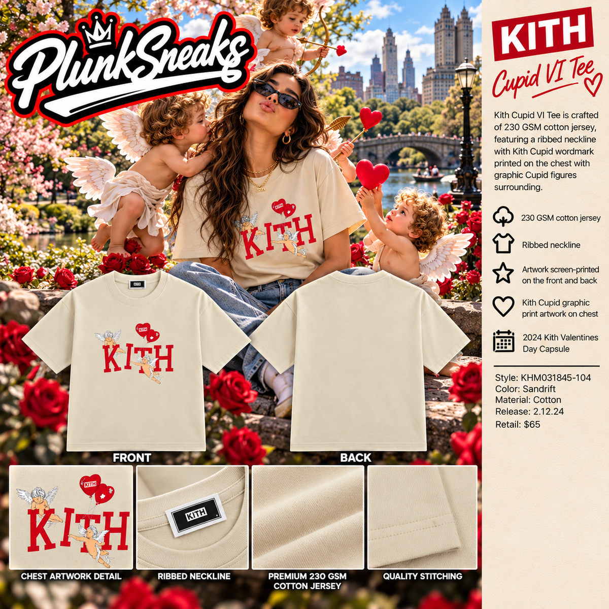 Kith Cupid VI Tee Sandrift 2024 (USED)