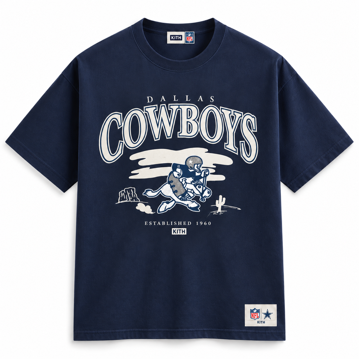 Kith for the NFL Dallas Cowboys Vintage Cowboy Joe Logo Tee | Store Exclusive 2026