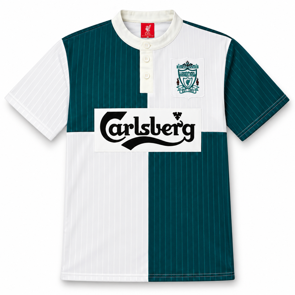 adidas Liverpool FC Carlsberg Away Jersey White 1995
