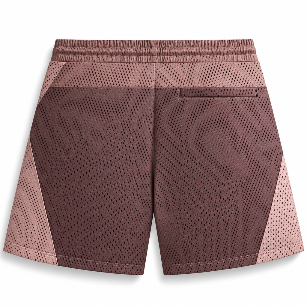 Kith K-Tech Harden Panelled Mesh Short Dusty Mauve 2025