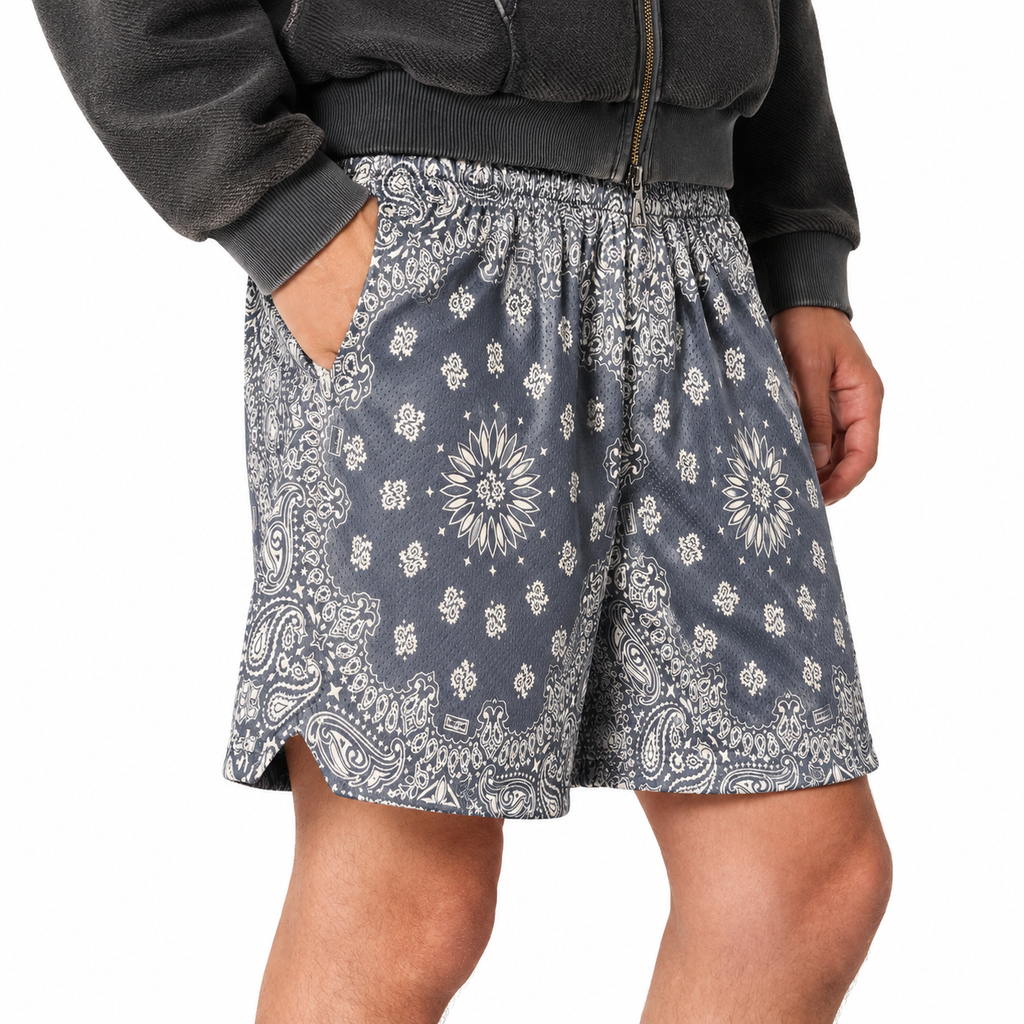 Bravest Studios Bandana Mesh Shorts Gray 2022 (USED)