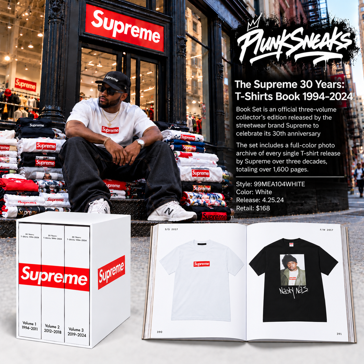 Supreme 30 Years: T-Shirts 1994–2024 Book Set 2024 (NEW-)