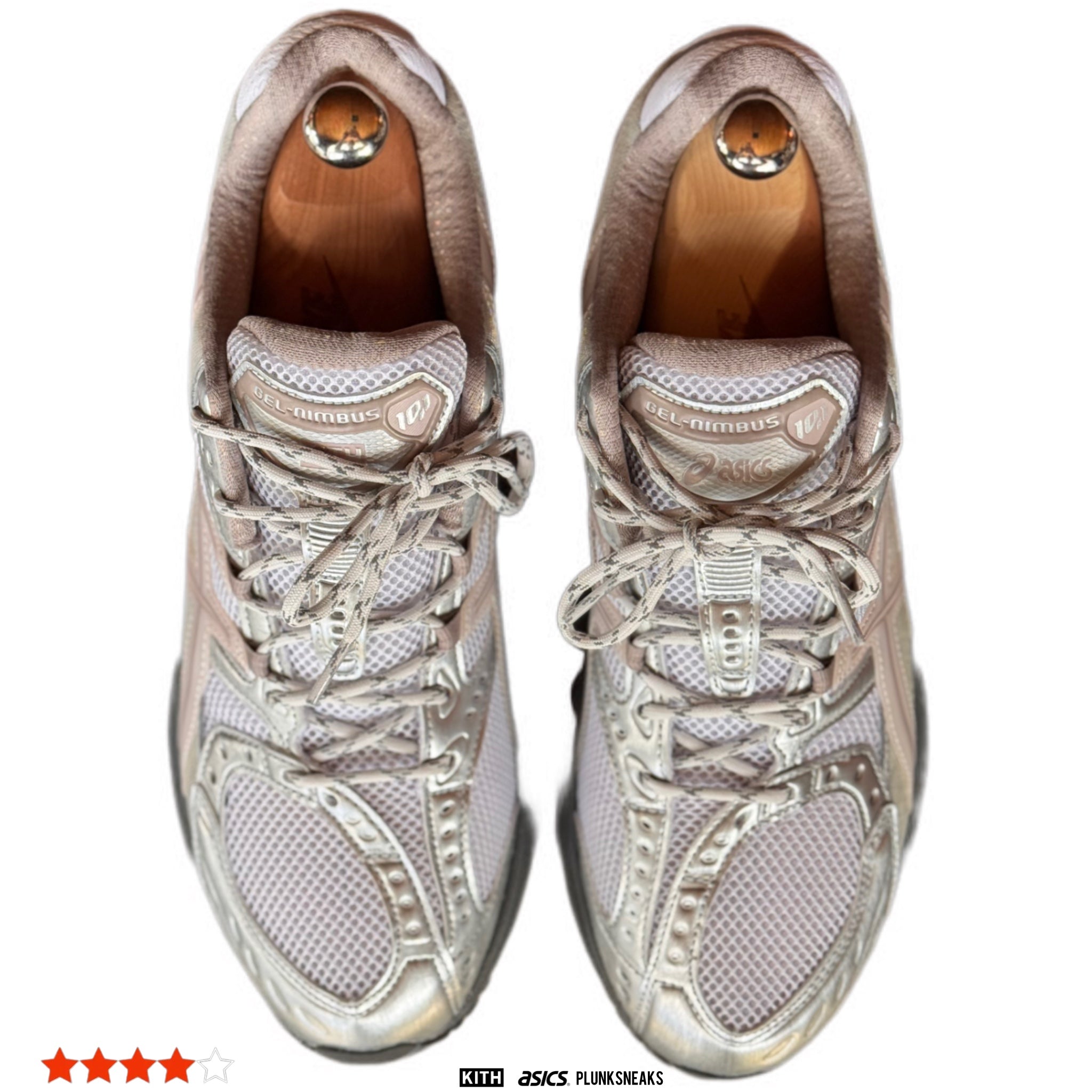 Kith ASICS GEL Nimbus 10.1 White Morganite (USED)