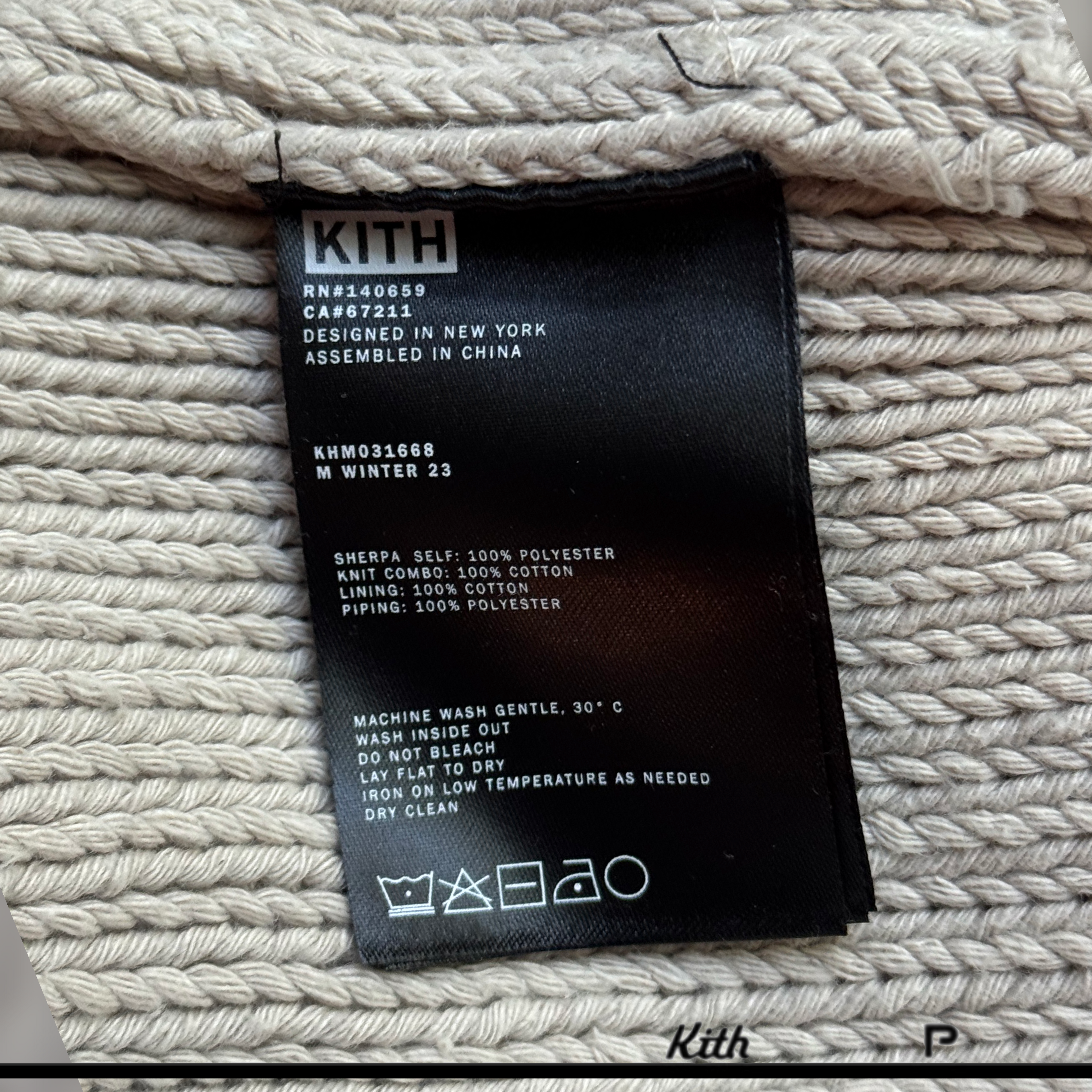Kith Sebastian Quarter Zip Sweater Sandy Heather 2023 (New-)