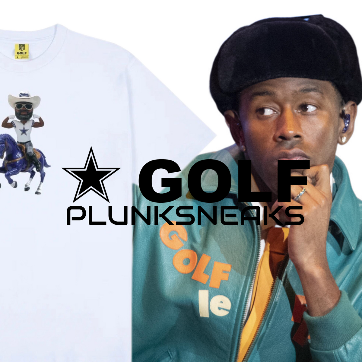 GOLF WANG Tyler The Creator Dallas Cowboys Bobblehead Tee White 2024