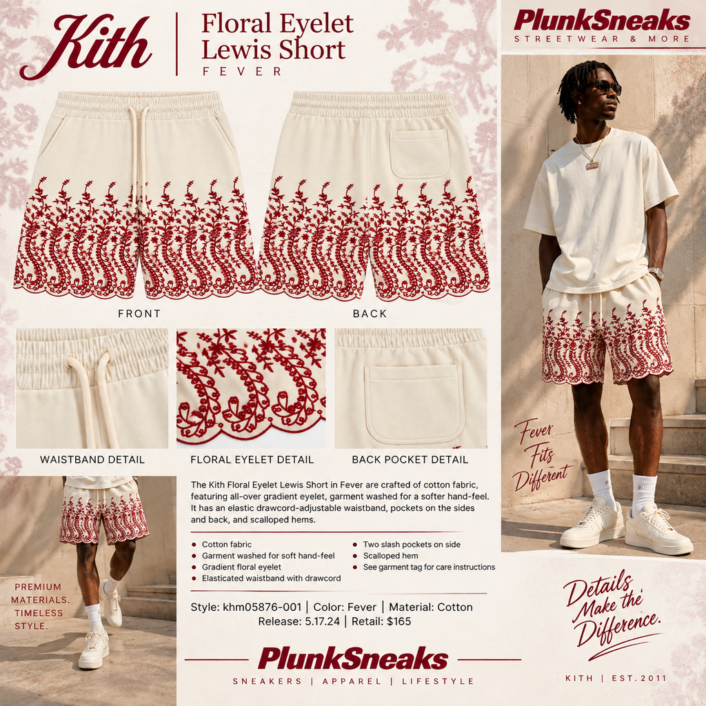 Kith Floral Eyelet Lewis Short Fever 2024
