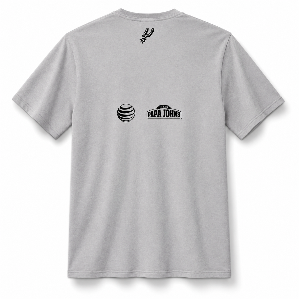 San Antonio Spurs Go Spurs Go Hashtag Playoff Tee Grey 2016 (USED)