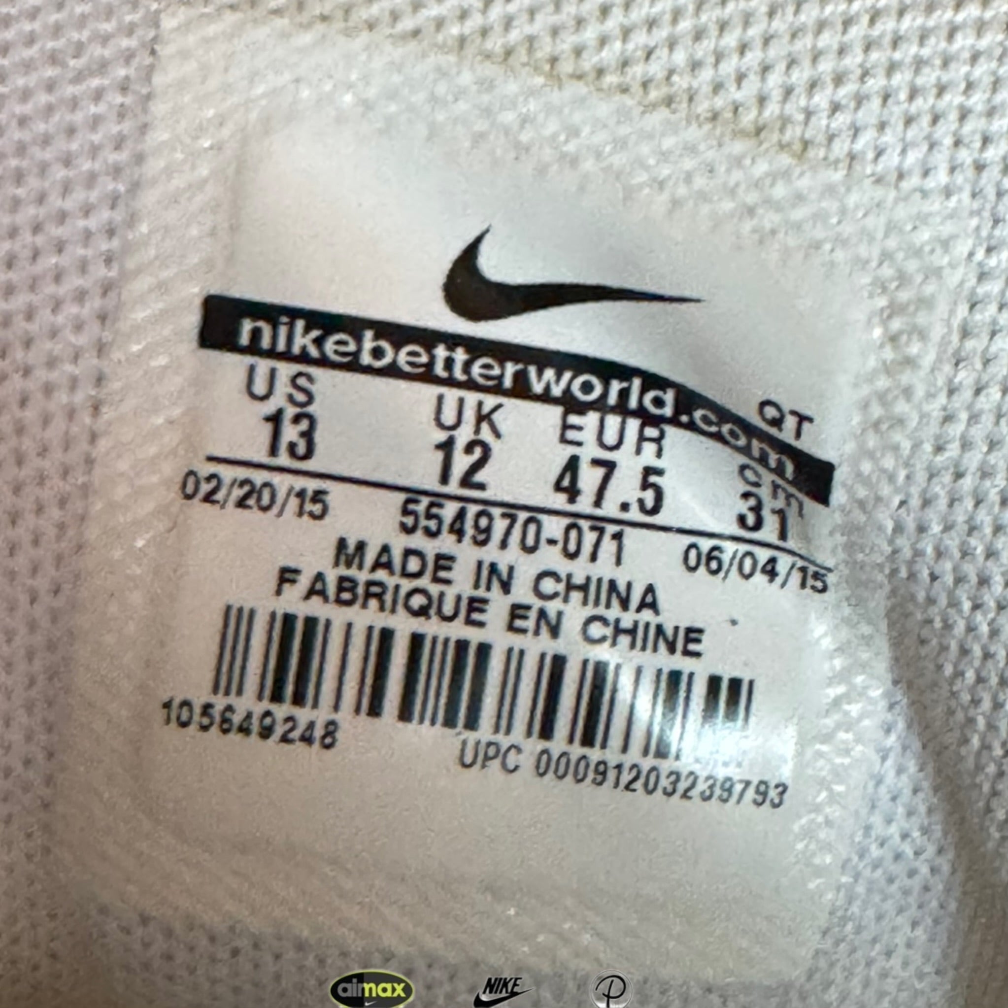 Nike Air Max 95 OG Neon 2015 (USED)