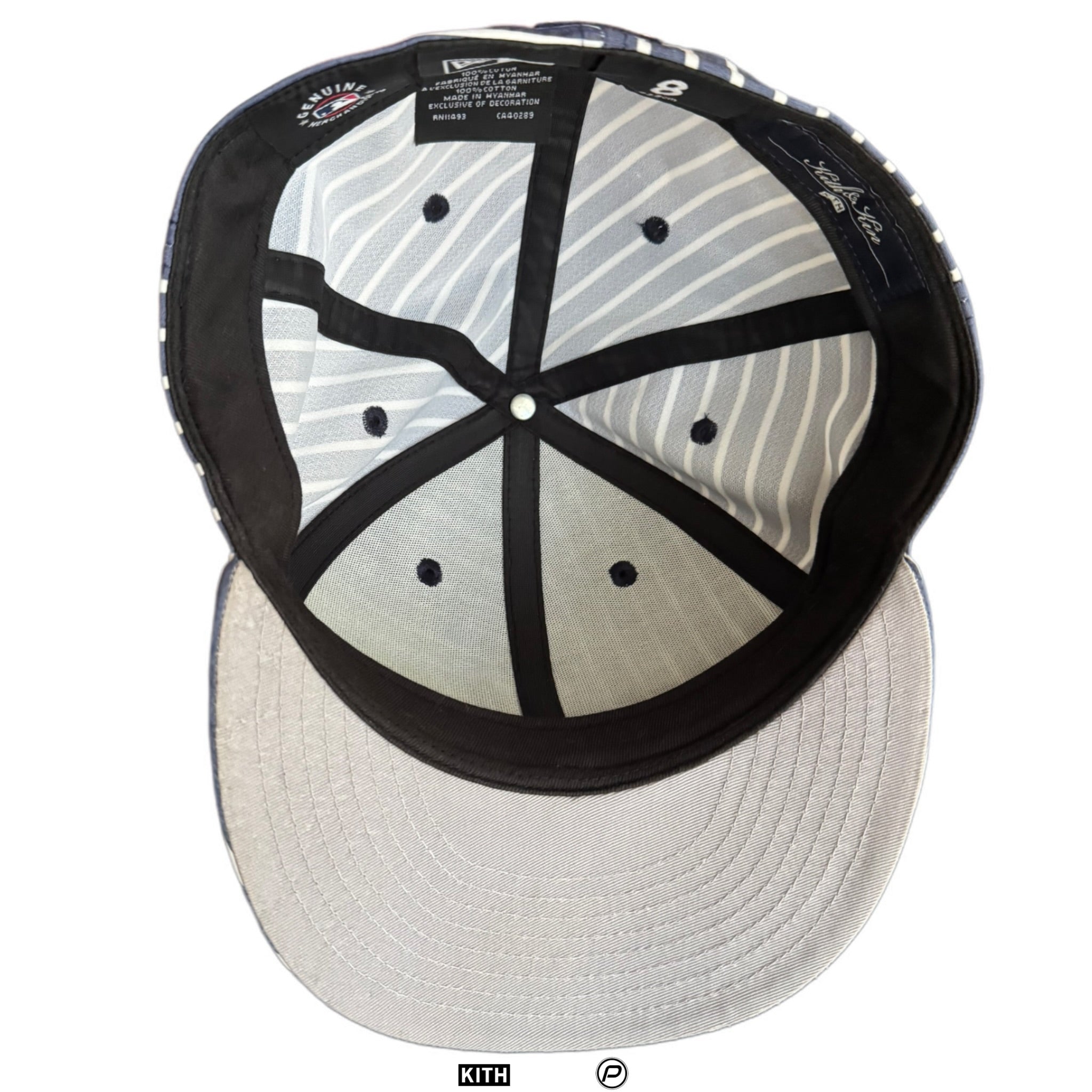 Kith New Era New York Yankees YD Stripe 59Fifty Low Profile Fitted Hat Montage 2022 (USED)