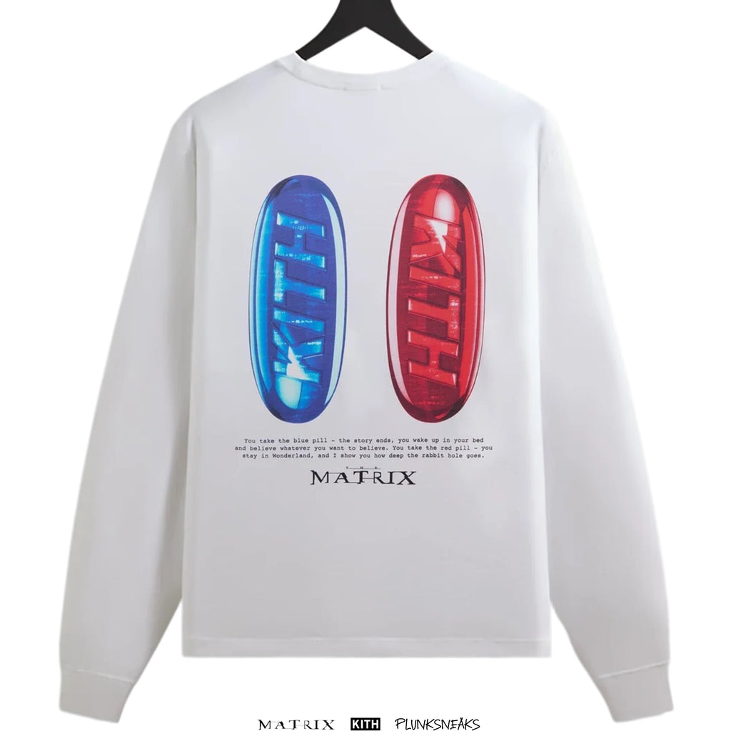 Kith for The Matrix Red Pill Blue Pill Long Sleeve Tee
