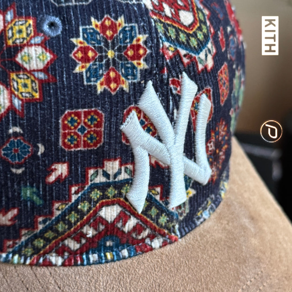 Kith & '47 For The New York Yankees Franchise LS With Printed Corduroy Fitted Cap 'Ink' 2023 (USED)