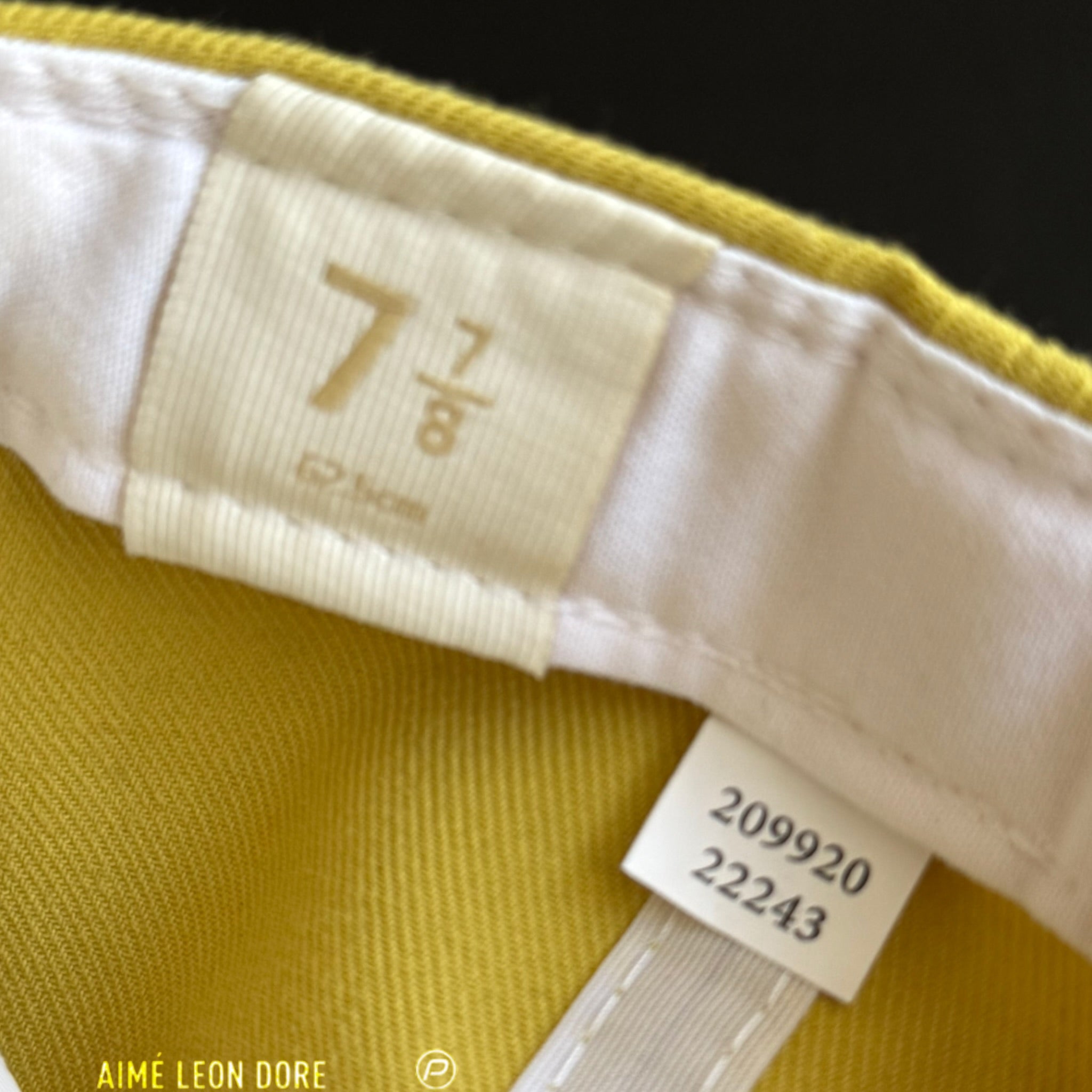 Aimé Leon Dore x New Era Yankees Hat Oil Yellow 2022 (USED)