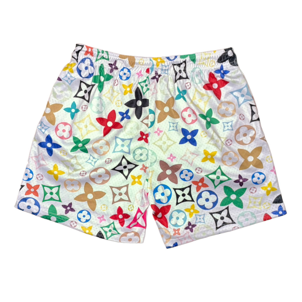 Mr Remade Louis Vuitton-Inspired Mesh Monogram Shorts White 2021 (USED)