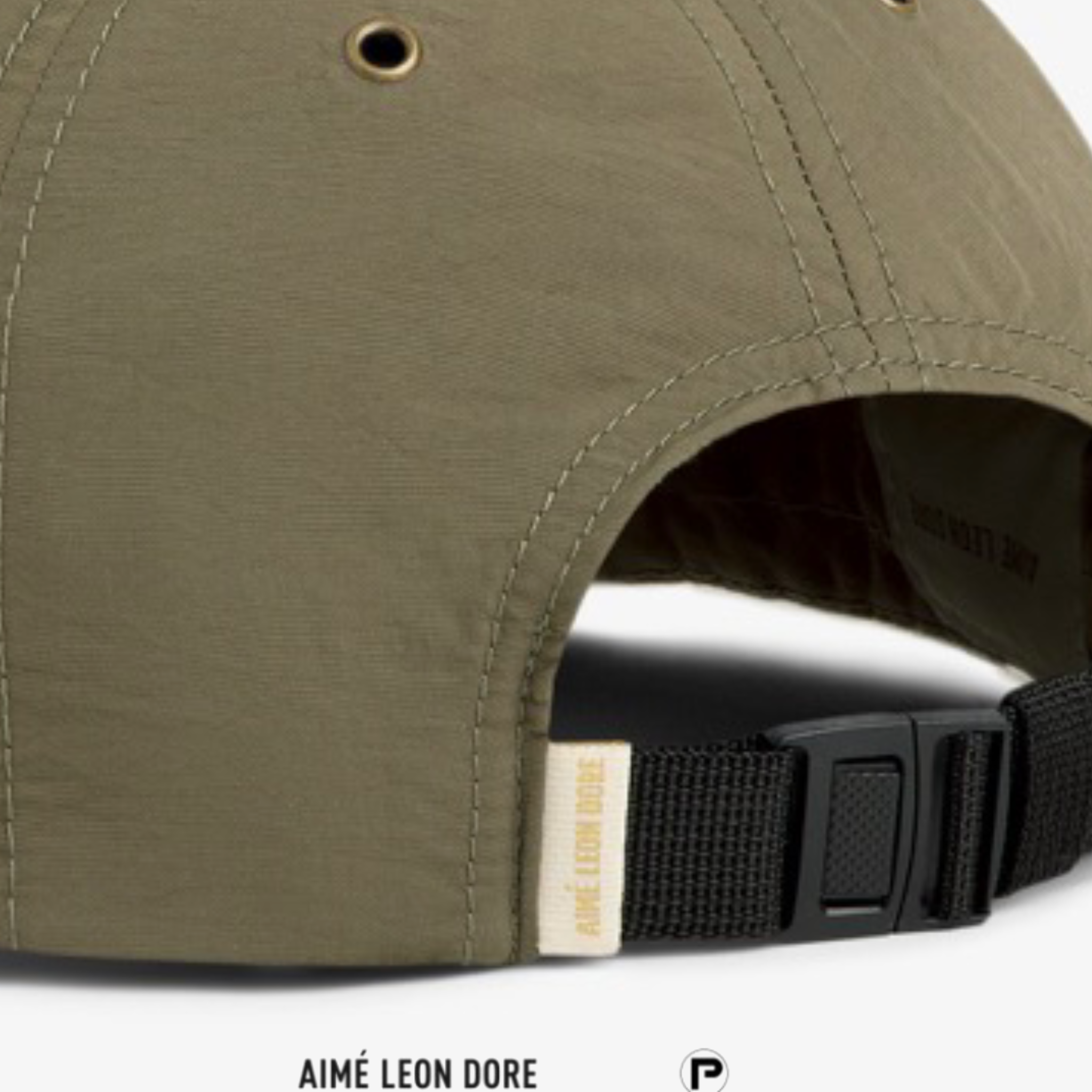 Aimé Leon Dore Nylon Script Sport Hat Kalamata Green