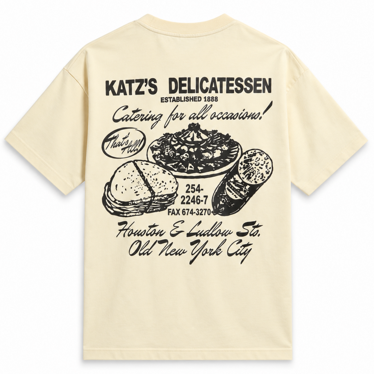 Kith Treats Katz’s Delicatessen Pocket Tee Sandrift  2026
