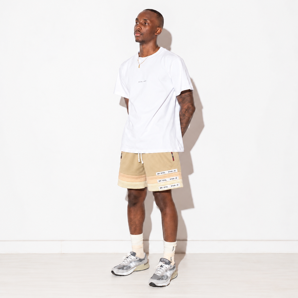 Bristol Studio Triple Hem Shorts Camel Sand Cream 2022 (USED)