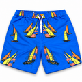 Octobers Very Own Sailboat Print Swim Short Royal Blue 2025 (USED)