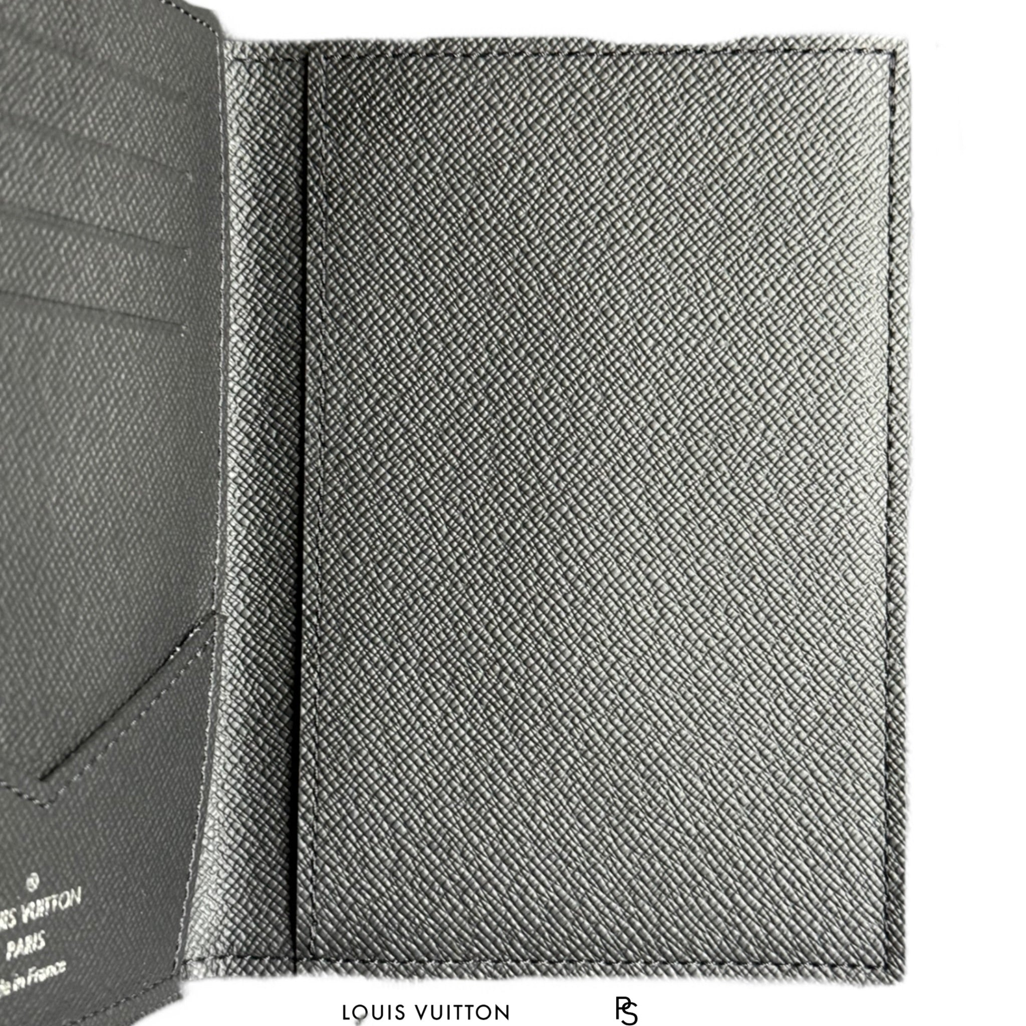 Louis Vuitton Monogram Eclipse Passport Cover 2017 (USED)